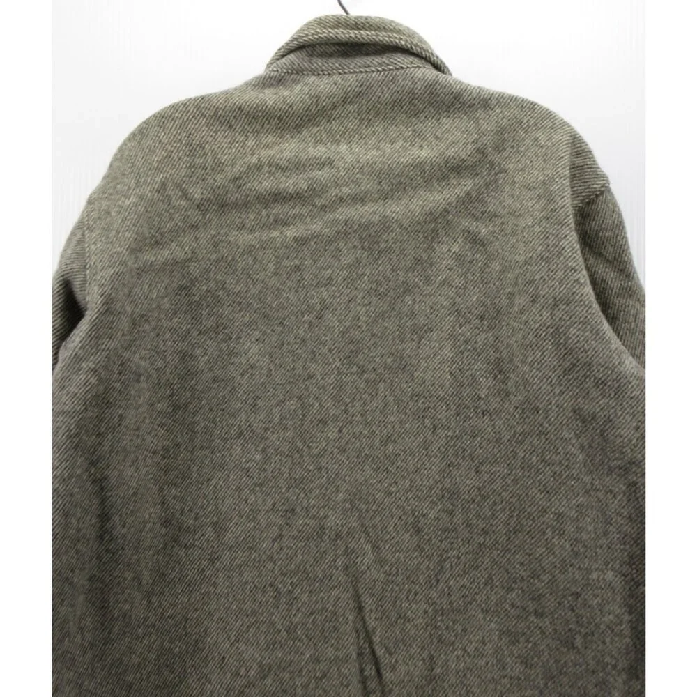 VGT Woolrich Shirt XL Mackinaw 70s Wool Blend Herringbone Shacket *